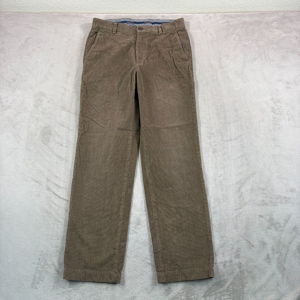 Brooks Brothers Clark Fit Corduroy Pants in Brown 32x31 (Tag 33x32) Straight Fit